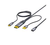 Adaptateur Femelle 8K DP Vers Type-c, Câble De Conversion D'affichage USB-C, Hôte DP Vers Écran Portable, Compatible Avec Les Lunettes Nreal TC AR