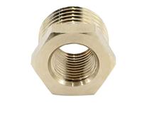 Adaptateur femelle à embout hexagonal, Raccord réducteur fileté femelle vers mâle en laiton, douille hexagonale, plusieurs tailles, doré(F 1/8-M 3/8)