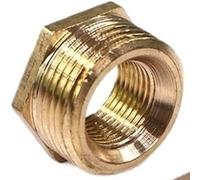 Adaptateur femelle à mamelon hexagonal, Douille hexagonale de réduction à filetage mâle femelle BSP en laiton for carburant, eau, gaz, huile, plusieurs tailles(1.5 to 2 Inch)