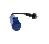 - Adaptateur femelle CEE17 en mâle 16A 2P+T - Bleu