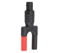 Adaptateur femelle vers fiche banane double ligne pour sonde d'oscilloscope, BNC femelle vers connecteur banane à double rangée, pas de soudure nécessaire, câble de mesure de test à vis (lot de 1