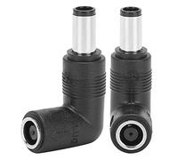 Adaptateur Femelle vers Mâle, 2 Pièces Prise Femelle vers Mâle DC Prise Femelle vers Prise Mâle DC Prise de Conversion de Puissance pour Prise Adaptateur Transformée en Coude