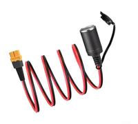 Adaptateur femelle XT60 vers allume-cigare 30 A 1,5 m pour (0,5 m) | Charge continue de 30 A, pour une connexion idéale pour les courants élevés, pour une construction robuste