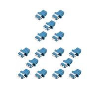 Adaptateur Fibre Optique LC - Coupleur Monomode Duplex LC Vers LC - Paquet de 15 - Bleu