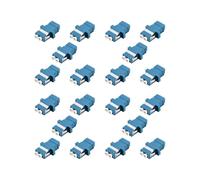Adaptateur Fibre Optique LC - Coupleur Monomode Duplex LC Vers LC - Paquet de 20 - Bleu