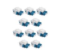 Adaptateur Fibre Optique LC LC Vers LC Duplex Multimode 10GB F/F Coupler pour Plaques Murales, Panneaux de Brassage Américains