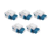 Adaptateur Fibre Optique LC LC Vers LC Duplex Multimode 10GB F/F Coupleur pour Plaques Murales, Panneaux de Brassage