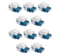 Adaptateur fibre optique LC vers LC Duplex multimode 10 Go, coupleur F/F pour plaques murales et panneaux de brassage Ame