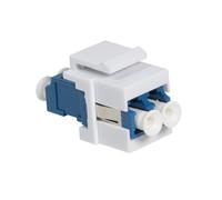 Adaptateur fibre optique LogiLink NK0030 2xLC duplex monomode bleu et blanc 29x21.3x16.6mm