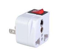 Adaptateur Fiches ABS Petits Frais De Voyage Format Poche Parfait pour Charger des Appareils Lors Voyages Adaptateur dans Plusieurs Pays