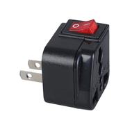 Adaptateur Fiches ABS Petits Frais De Voyage Format Poche Parfait pour Charger des Appareils Lors Voyages Adaptateur dans Plusieurs Pays