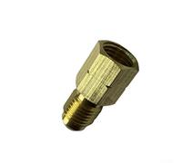 Adaptateur filetage femelle 1/4 SAE vers mâle 1/4 pour gaucher R32 compatible avec les réservoirs de stockage R454ABC pour l'entretien du système de réfrigération et de climatisation