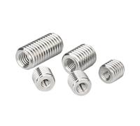 Adaptateur fileté en acier inoxydable 304, fendu à l'intérieur et à l'extérieur, vis, écrou, manchon d'insertion, convertisseur(Length 8mm,M2.5-M4 (5pcs))