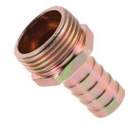 Adaptateur Fileté Mâle 3/4 à 1 Pouce, Raccord Fer Or | Filetage et Embout Usinés Précision, Structure Monobloc Renforcée, pour Drainage de Chantier et Cave