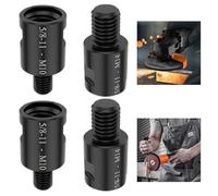 Adaptateur fileté pour meuleuse d'angle, adaptateur pour meuleuse d'angle | Convertisseur d'adaptateur de filetage 4X | Adaptateur rotatif de polisseuse mâle 5/8in-11 femelle M14/M10