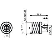 Adaptateur FME Telegärtner 100123532 - 1 pc(s)