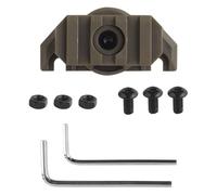 Adaptateur for Lampe De Casque Wendy - Rail Latéral Rotatif À 360° for Lampes Tactiques, Support De Lampe for Accessoire Tactique(Brown,1PCS)