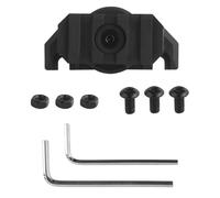 Adaptateur for Lampe De Casque Wendy - Rail Latéral Rotatif À 360° for Lampes Tactiques, Support De Lampe for Accessoire Tactique(Black,2PCS)