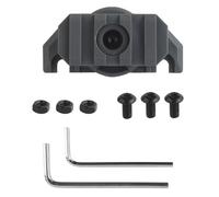 Adaptateur for Lampe De Casque Wendy - Rail Latéral Rotatif À 360° for Lampes Tactiques, Support De Lampe for Accessoire Tactique(Gray,2PCS)