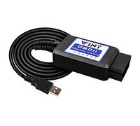 Adaptateur FORScan OBDII, bbfly VINT-TT55502 Interface USB du Scanner ELMconfig, Com-patible avec l"Outil de Scan des Accessoires de Voitures et de Camionnettes Légères Ford, MS-CAN