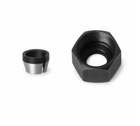 Adaptateur Fraise à Bois en Acier au Carbone Pince Serrage Précise Écrou Adapté pour Machine à Bois pour Usage Industriel Léger, 8MM (avec écrou)