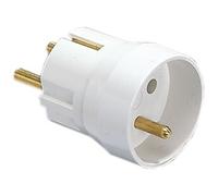 Debflex Adaptateur de voyage France/Allemagne 2P+T 10/16A pour fiche française – Blanc