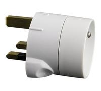Adaptateur France vers UK ZENITECH - Blanc