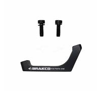 Adaptateur frein à disque route - etrier post mount sur cadre Brakco Flat Mount Noir