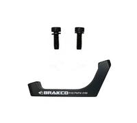 Adaptateur frein à disque route - etrier post mount sur cadre Brakco Flat Mount Noir