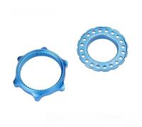 Adaptateur Frein Centerlock pour vers 6 Boulons Vélo Route Adaptateur | Conversion Centerlock pour vers 6 boulons, compatible route et pour vtt, installation outils spéciaux(Blue)