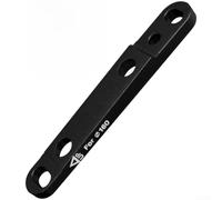 Adaptateur Frein Disque Aluminium CNC 160mm pour Fourche Flat | Finition dure protectrice, résistant aux rayures, pluie et boue, aspect , anti- garanti(Black)