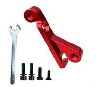 Adaptateur Frein Disque IS pour vers Flat Mount Vélo 160mm Adaptateur | Conversion IS pour vers Flat, compatible 160/180mm, installation pour rapide, idéal vélo route et VTT(Red)