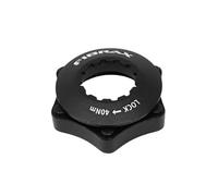 Adaptateur frein VTT à disque transforme fixation disque en 6 trous pour axe blocage Fibrax Centerlock Noir