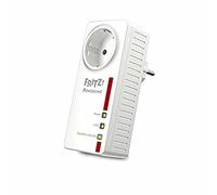 Adaptateur FRITZ!Powerline 1220 | Internet haut débit via la prise électrique | Réseau rapide avec 2 LAN Gigabit | 1200 Mbit/s | Pour applications NAS et streaming HD | Version internationale