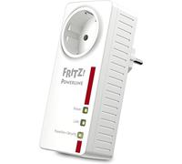 Adaptateur FRITZ!Powerline 1220 | Internet haut débit via la prise électrique | Réseau rapide avec 2 LAN Gigabit | 1200 Mbit/s | Pour applications NAS et streaming HD | Version internationale