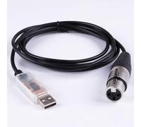 Adaptateur FTDI FT232RL USB vers RS485 XLR, câble d'interface DMX for OLA/OpenLightingProject OUYNIEI(3.0m,Transparentusb house)