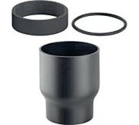 adaptateur Geberit Pe 367550161 PE-HD, DN 100, 102-126 mm, avec manchon rétractable