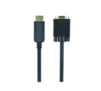 Adaptateur Gembird DisplayPort 1.1 Mâle vers VGA Mâle 1.8m, Résolution 2048x1536, Taux de transfert 10.8 Gbit/s, 24 bit, Noir