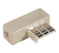 Adaptateur téléphone gigogne-RJ11 6 plots.