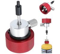 Adaptateur Gonflable au Propane Adaptateur rempli de Propane 4, 5 x 3, 6 x 3 cm Vert pour Airsoft Gonflable au connecteur de Charge avec T015 Rouge