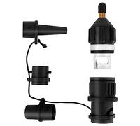 Adaptateur Gonfleur Paddle Adaptateur de Kayak CTDMJ Adaptateur de Pompe Sup Sup Adaptateur de Valve Standard avec 4 Buses pour Bateau à Rames Gonflable,Planche de Stand up Paddle, Kayak