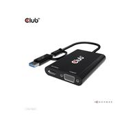 Adaptateur Graphique USB CLUB3D CSV-1611 - Résolution 3840x2160 30Hz, HDCP 1.4, Compatible Windows/macOS, Dimensions 62.2x91x14.1mm
