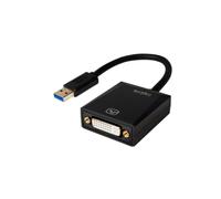 Adaptateur graphique USB LogiLink UA0232, résolution maximale 1920x1080 pixels, couleur noire, code SH 84733020