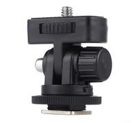 Adaptateur griffe à vis de 35,6 cm pour appareil photo reflex numérique conçu pour flash, lumière LED, moniteur avec angle réglable de 180 degrés