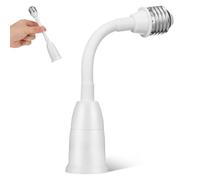 Adaptateur Gu10 E27 Rallonge de Douille Orientable pour Ampoule | Installation Facile, Blanc, Éclairage Multiangle, Plastique et Métal, Rotation 360 Degrés, Usage Intérieur Maison