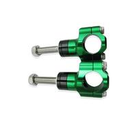 Adaptateur Guidon Accessoires de moto M10x1,5 guidon CNC en aluminium 28 mm support de guidon pour AVANTIS MOTOLAND KAYO BSE(Green-M10)