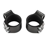 Adaptateur Guidon LighTech Ø47 hauteur +0mm/déport +40mm/10° noir