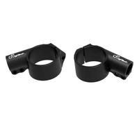 Adaptateur Guidon LighTech s Ø52mm hauteur +0mm déport +20mm/10° noir