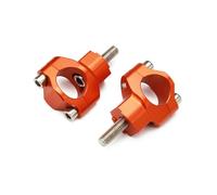 Adaptateur Guidon Rehausseurs de Guidon de Moto 1 1/8" 28 mm, Fixation de Barre pour KTM SX SXF EXC XCW XCF EXC F 125 150 200 250 300 350 450 500 525 530 Adaptateur rehausse de Guidon(Orange)