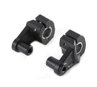 Adaptateur Guidon Une paire de pinces de montage universelles pour guidon de moto, support anodisé pour guidon 28/22 mm(BLACK)